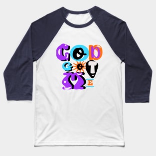 God Got Me Retro Christian Faith Baseball T-Shirt